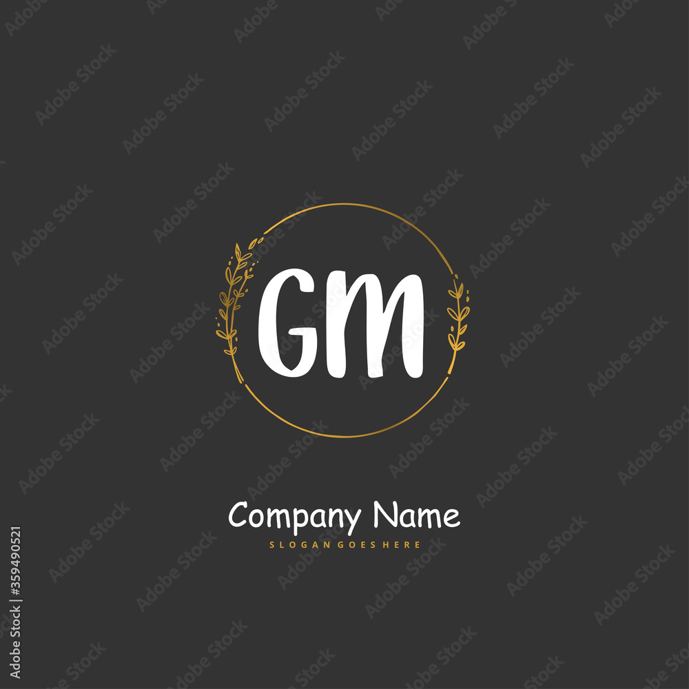 G M GM Initial handwriting and signature logo design with circle. Beautiful design handwritten logo for fashion, team, wedding, luxury logo. G M GM Initial handwriting and signature logo design with circle. Beautiful design handwritten logo for fashion, team, wedding, luxury logo.