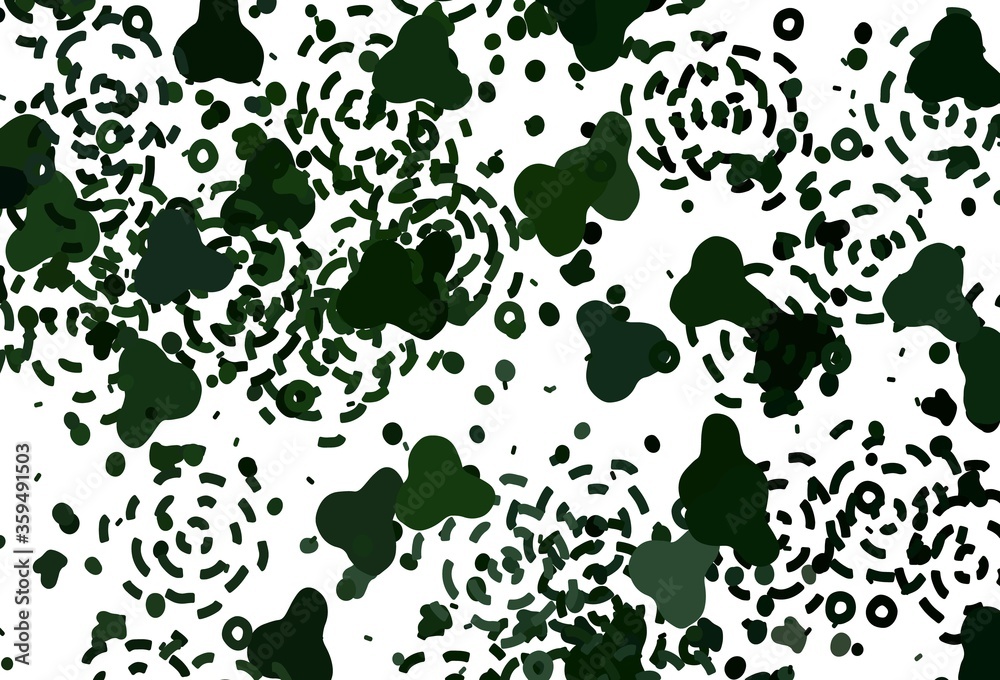 Light Green vector pattern with random forms. Light Green vector pattern with random forms.