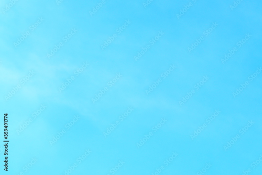 Beautiful bright blue sky in the morning for background and decoration Cool banner on page and cover