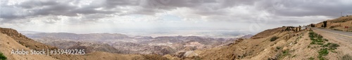 Panorama of Jordan Valley and Dead sea, Jordan