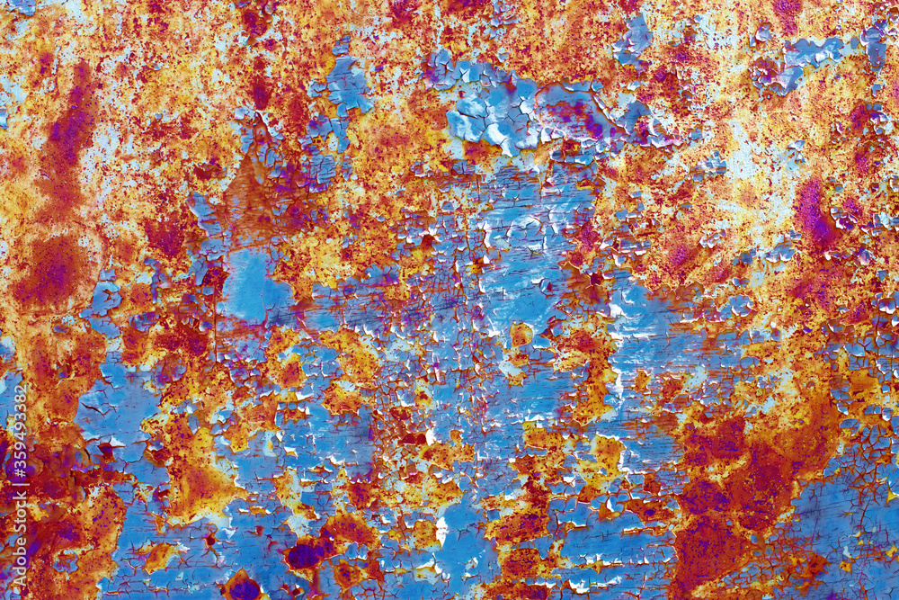 Rusty old painted metal background. Rusty texture. Rusty old painted metal background. Rusty texture.