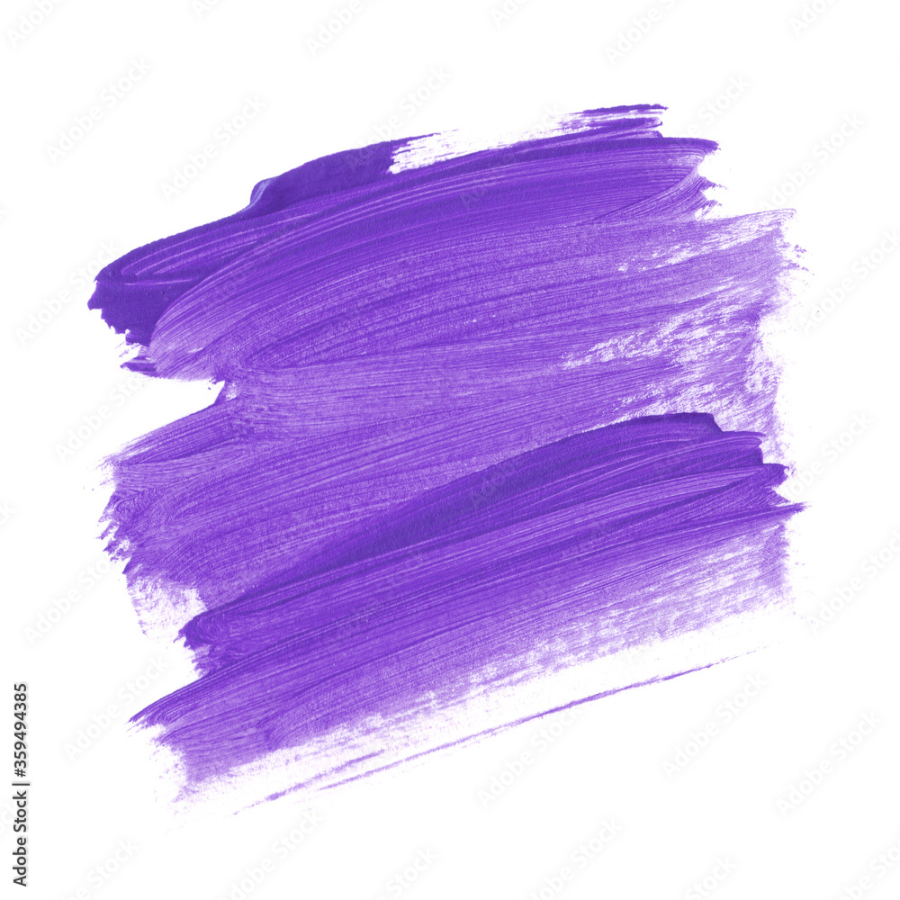 Purple brush stroke painted acrylic abstract background illustration. Perfect watercolor design for headline, logo and sale banner. 
