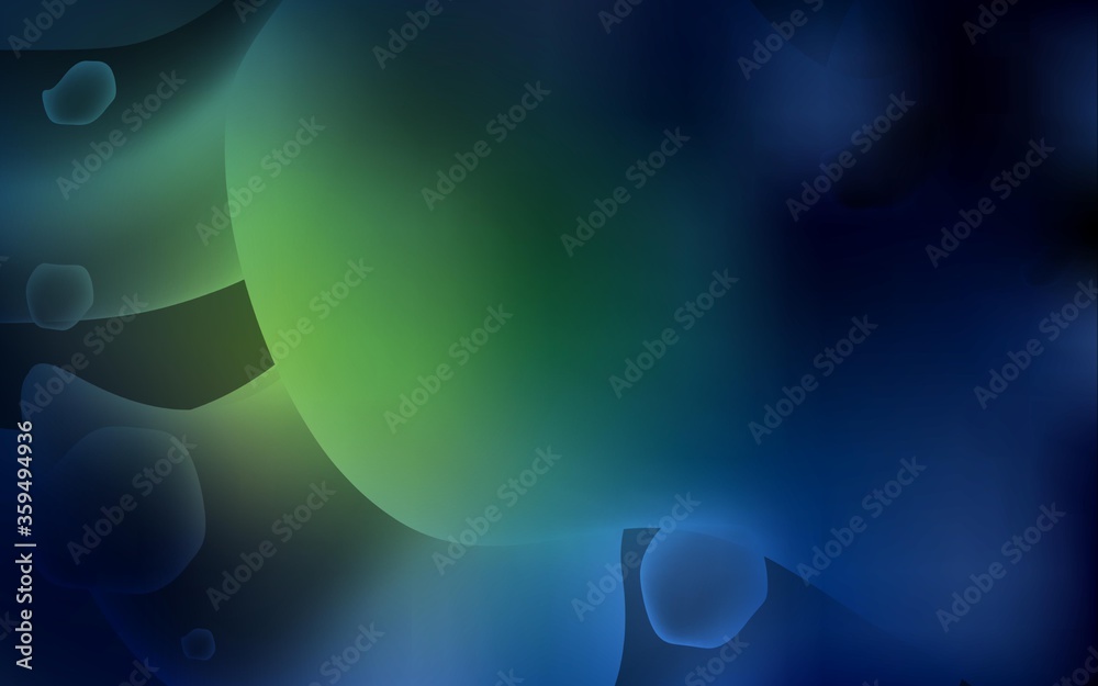 Dark Green vector pattern with curved circles. Brand-new colored illustration in memphis style with gradient. New composition for your brand book. Dark Green vector pattern with curved circles. Brand-new colored illustration in memphis style with gradient. New composition for your brand book.