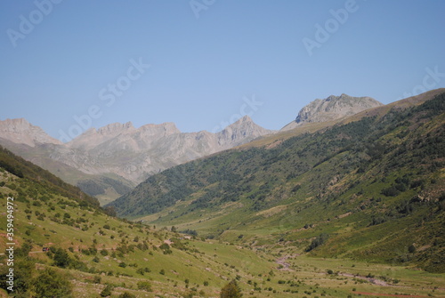 Mountain landscape with rocky mountains at the spanish pyrenees. © Gisela