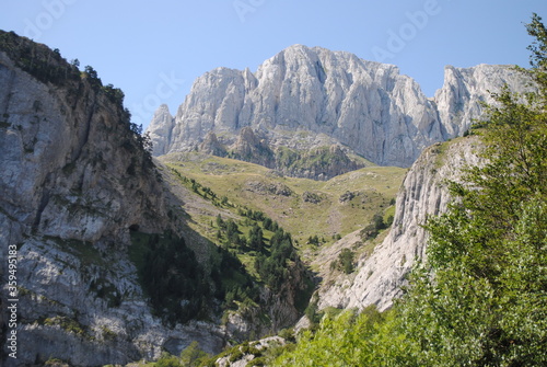 High mountain landscape. Spanish Pyrenees.