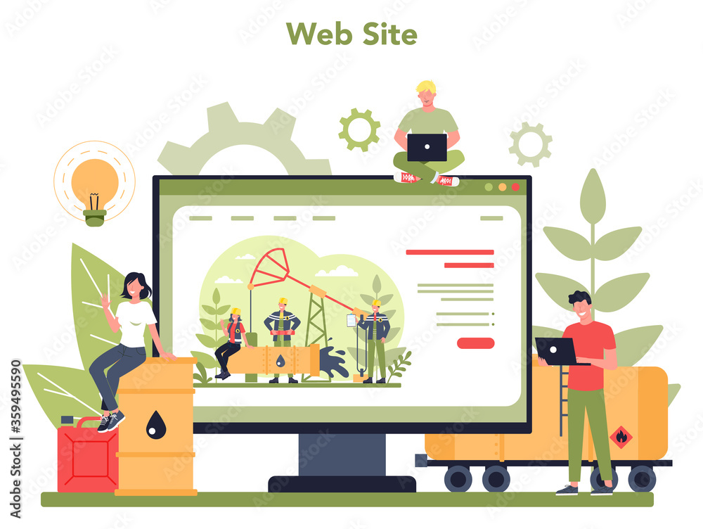 Oilman and petroleum industry website. Pump jack extracting crude Oilman and petroleum industry website. Pump jack extracting crude