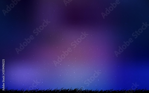 Dark Pink, Blue vector background with astronomical stars. Modern abstract illustration with Big Dipper stars. Pattern for futuristic ad, booklets.