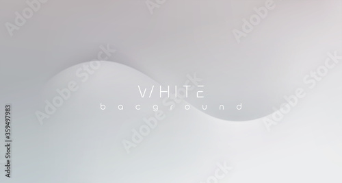 Abstract white monochrome vector background, for design brochure, website, flyer. Smooth white wallpaper for certificate, presentation, landing page