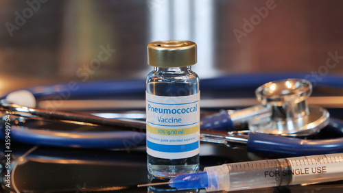 Vial of Pneumococcal vaccine photo