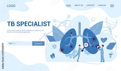 TB doctor web banner. Idea of health and medical treatment. Healthy