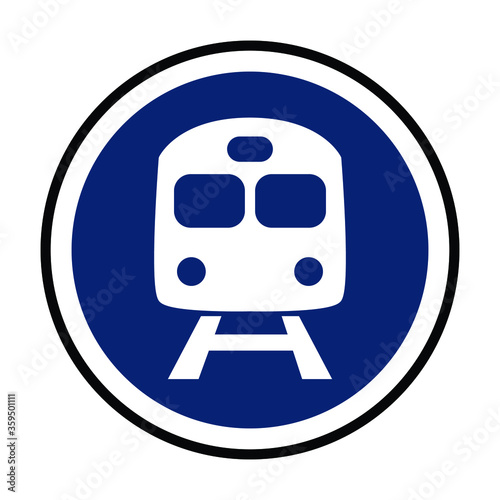 train station sign, railroad signal, railway traffic sign vector