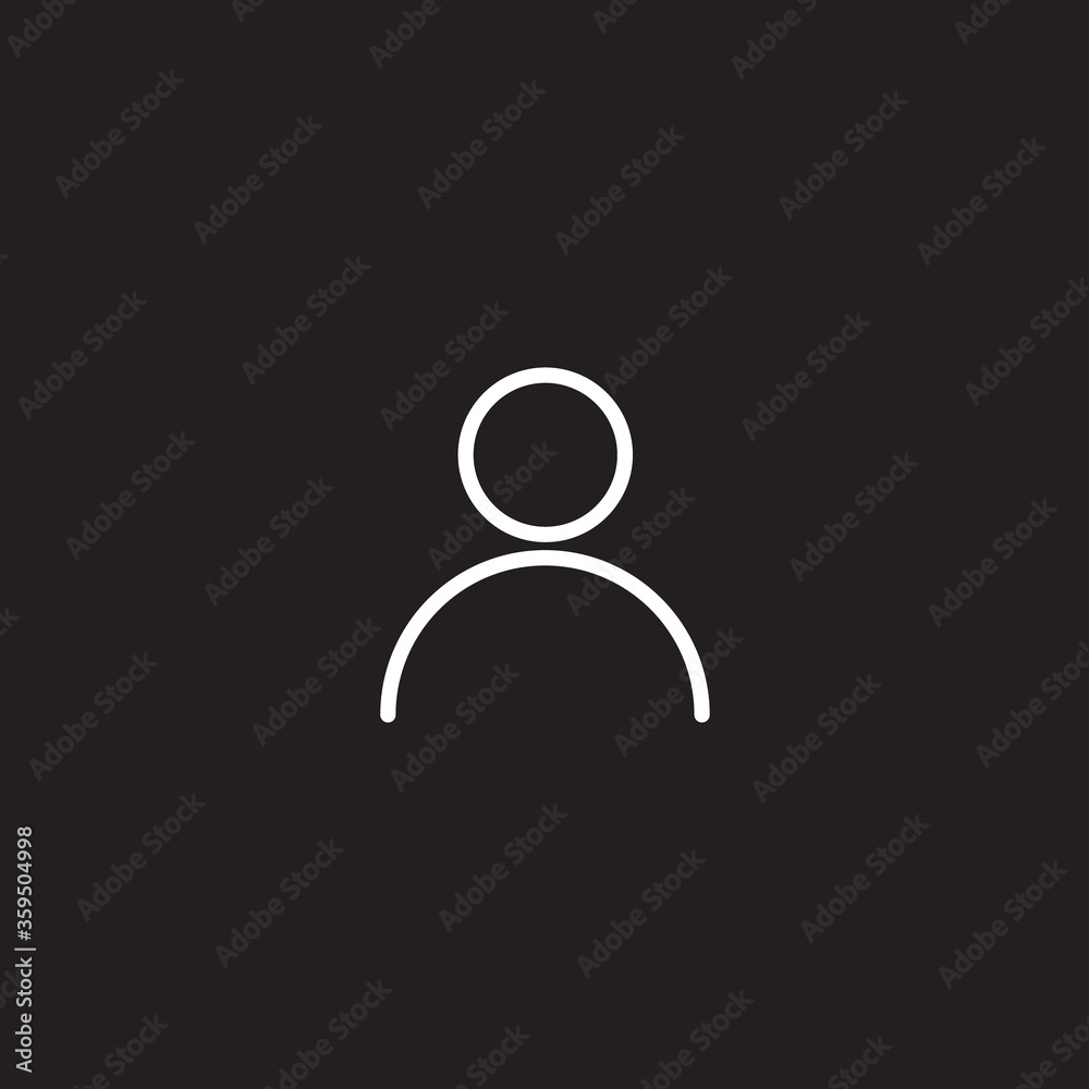 Profile icon vector design template Profile icon vector design template