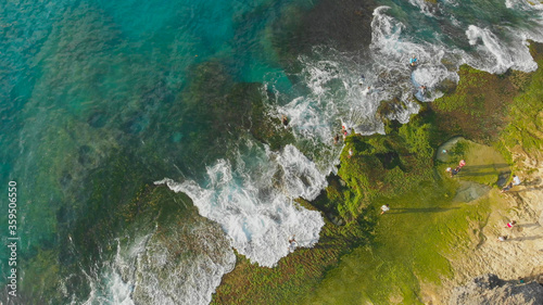 Pantai Tegal Wangi Beach, island of Bali. Indonesia. Aerial view. © Довидович Михаил