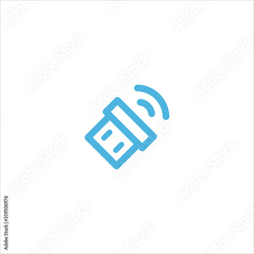 wireless flash drive icon flat vector logo design trendy © ganang
