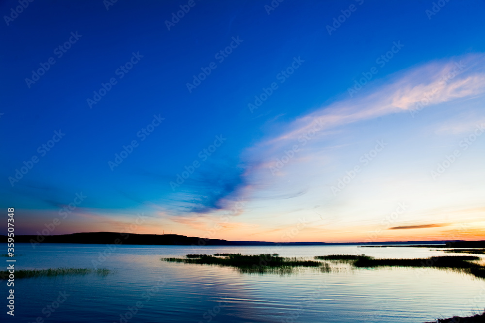 Sunset on Lake Aslykul