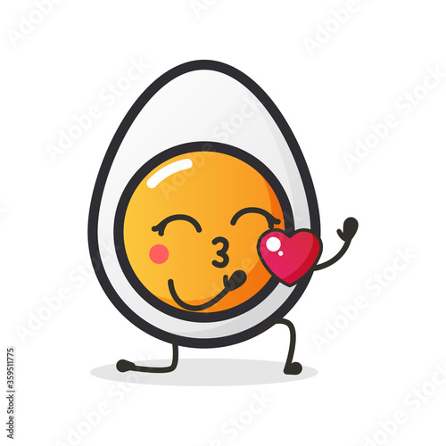 Cute Egg character for illustration or mascot.