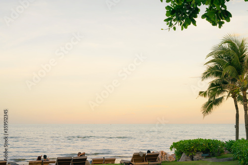 View of Thaialnd beach ,Place is the favorite beach for vacation and holiday in Thailand. photo