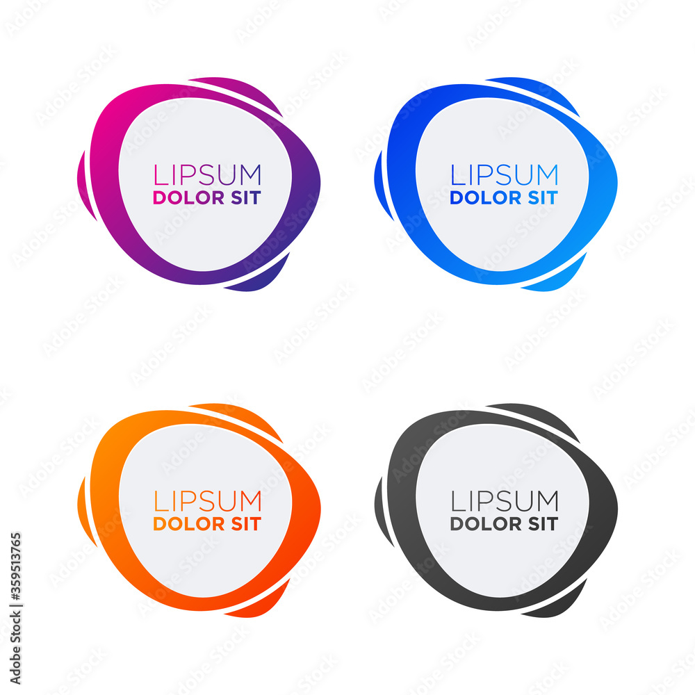 Abstract Banner Set Empty Space Abstract Banner Set Empty Space