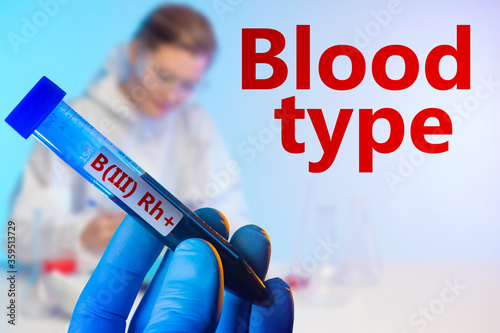 Red label Blood type and te...