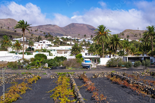 Famous Haria village on Lanzarote Island, Spain photo