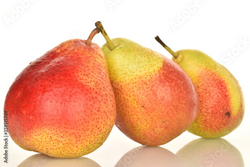 pear on white background.