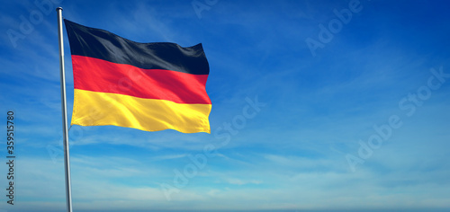 The National flag of Germany