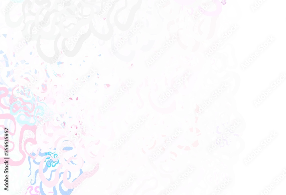 Light Pink, Green vector layout with curved lines. Light Pink, Green vector layout with curved lines.