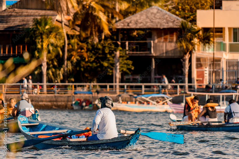 Obraz premium Boats in rowing Tourism