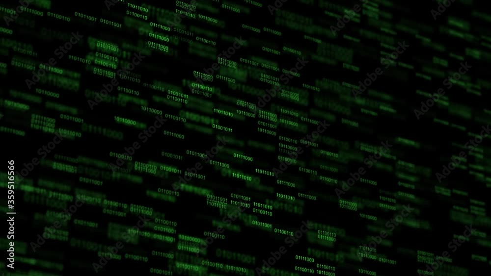 Looping animation matrix style background backplate numbers flying across the screen green hacking encryption Looping animation matrix style background backplate numbers flying across the screen green hacking encryption