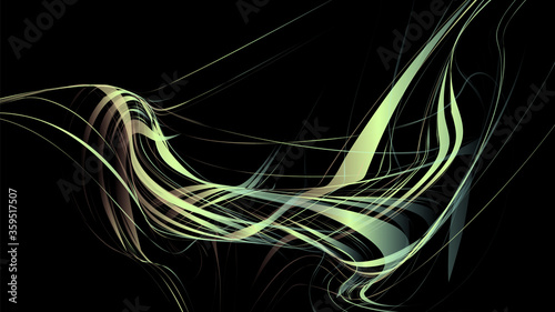 Abstract glowing lines. Background with free line intersections.