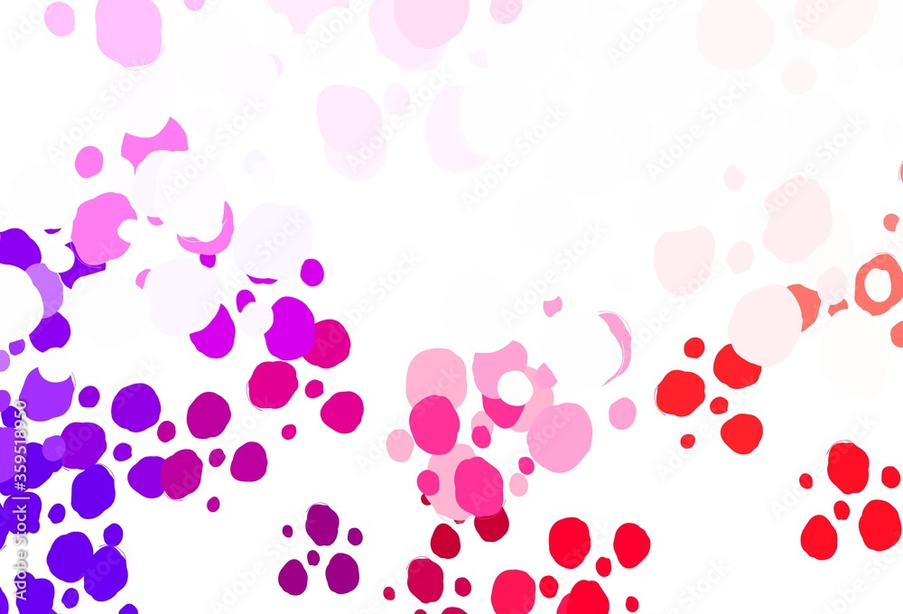 Light Pink, Yellow vector backdrop with dots. Light Pink, Yellow vector backdrop with dots.