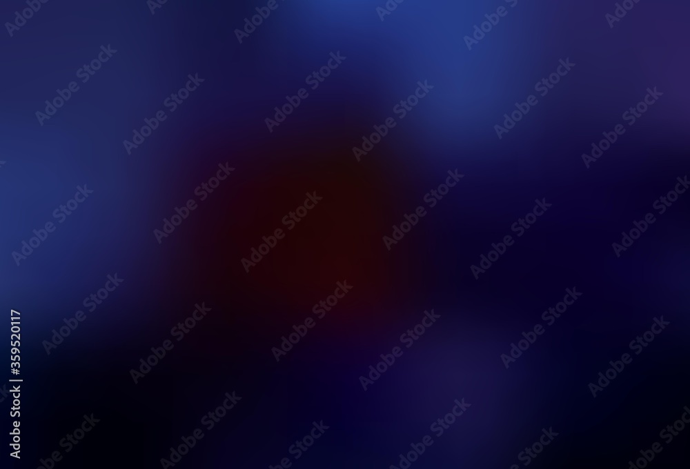 Dark Blue, Red vector glossy abstract background.