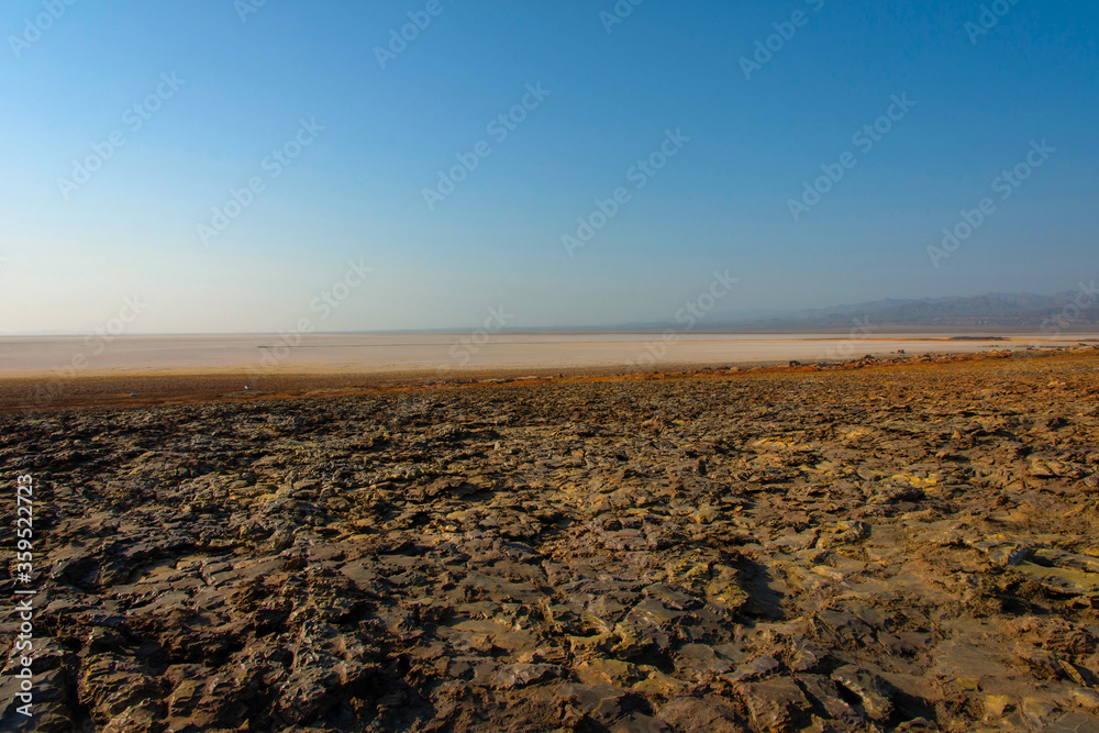 Infinite depression of Danakil desert, Ethiopia
