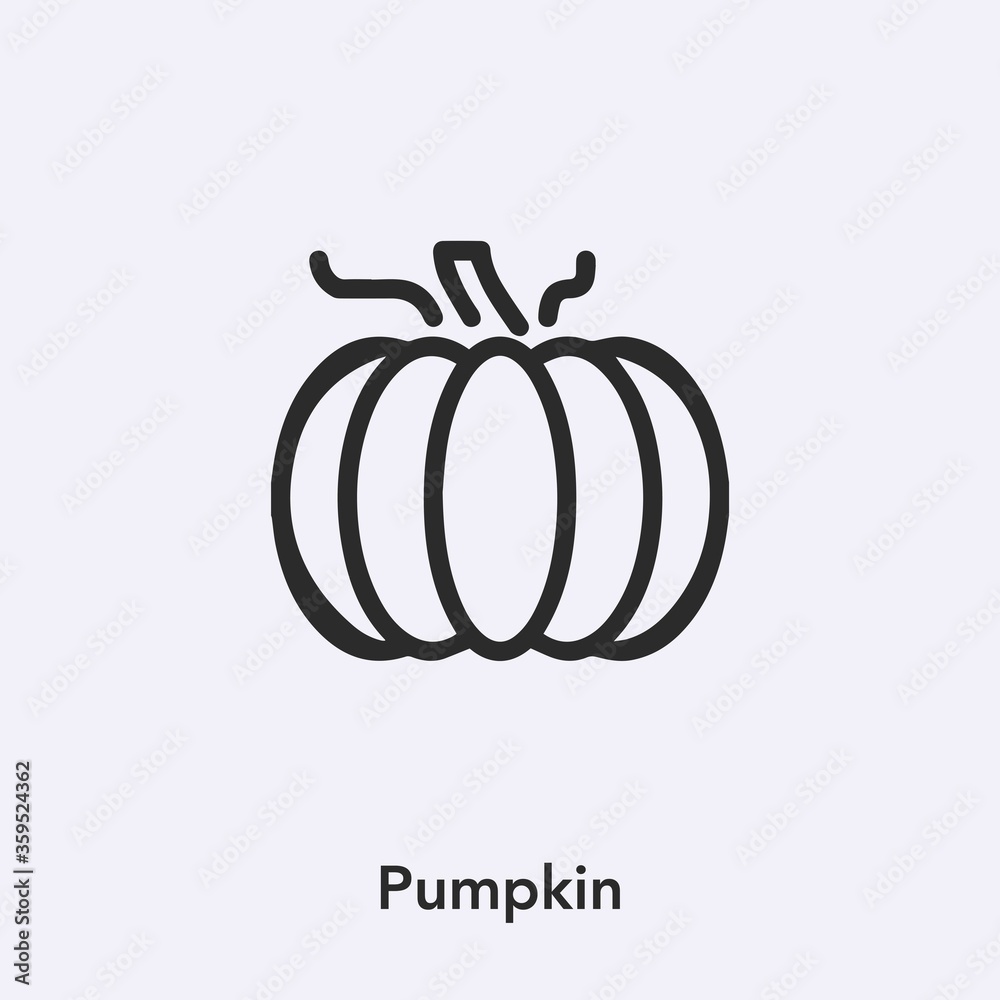 pumpkin icon vector sign symbol pumpkin icon vector sign symbol