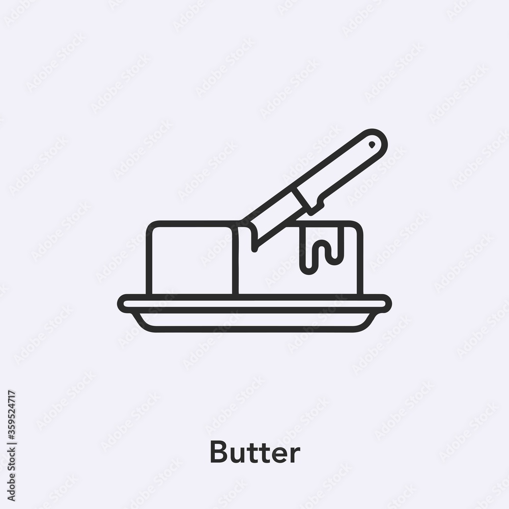 butter icon vector sign symbol butter icon vector sign symbol