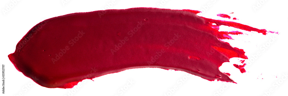 Acrylic stain red on a white background isolated smear MOCKUP Acrylic stain red on a white background isolated smear MOCKUP
