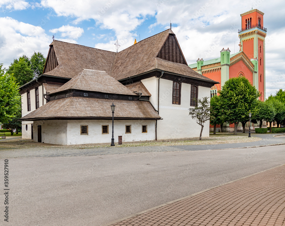 Obraz premium UNESCO monument - Kezmarok - Church of the Holy Trinity, Slovakia
