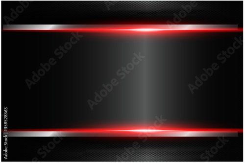 abstract metallic red black frame layout design tech innovation concept background