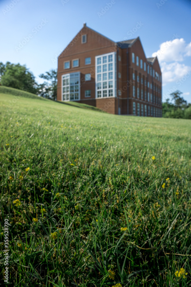 school building on the hill 