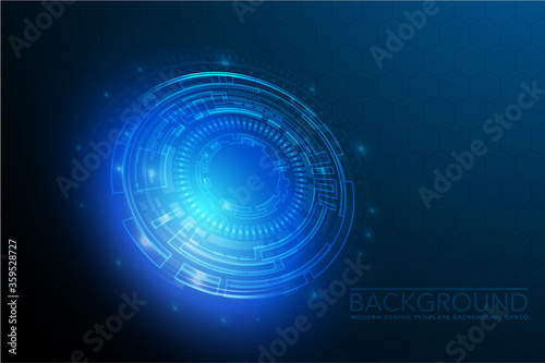 Futuristic and abstract background,Head up display concept.Vector EPS 10 illustration.