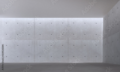 Living room interior wall mock up with concrete wall background. 3D rendering