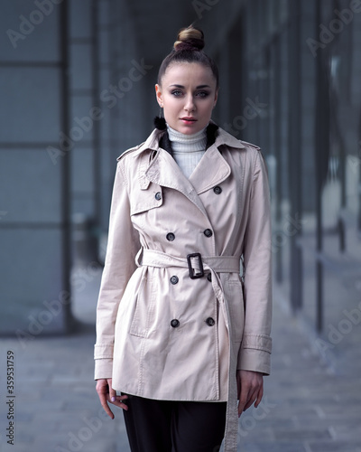 Girl posing at the city © Sergii Mironenko