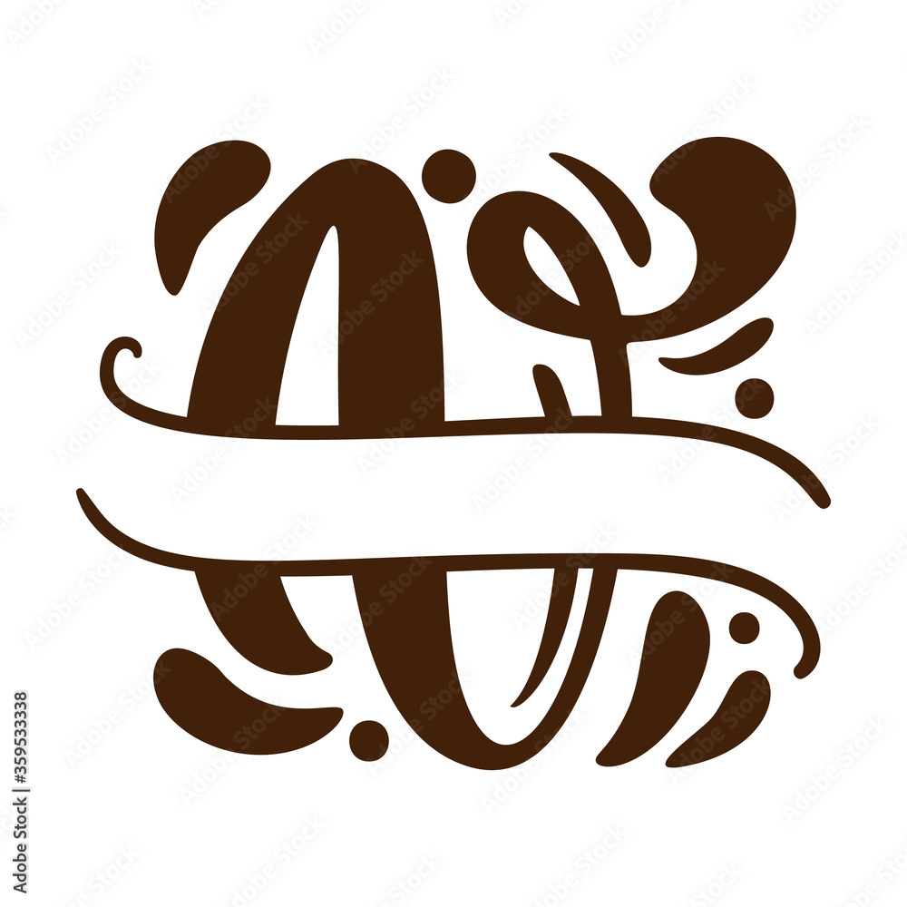 split-letters-v-name-vector-hand-drawn-calligraphic-floral-monogram-or