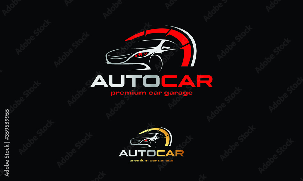 Auto Car Garage Premium Concept Logo Design