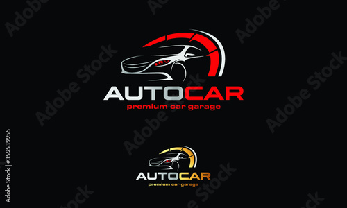 Auto Car Garage Premium Concept Logo Design