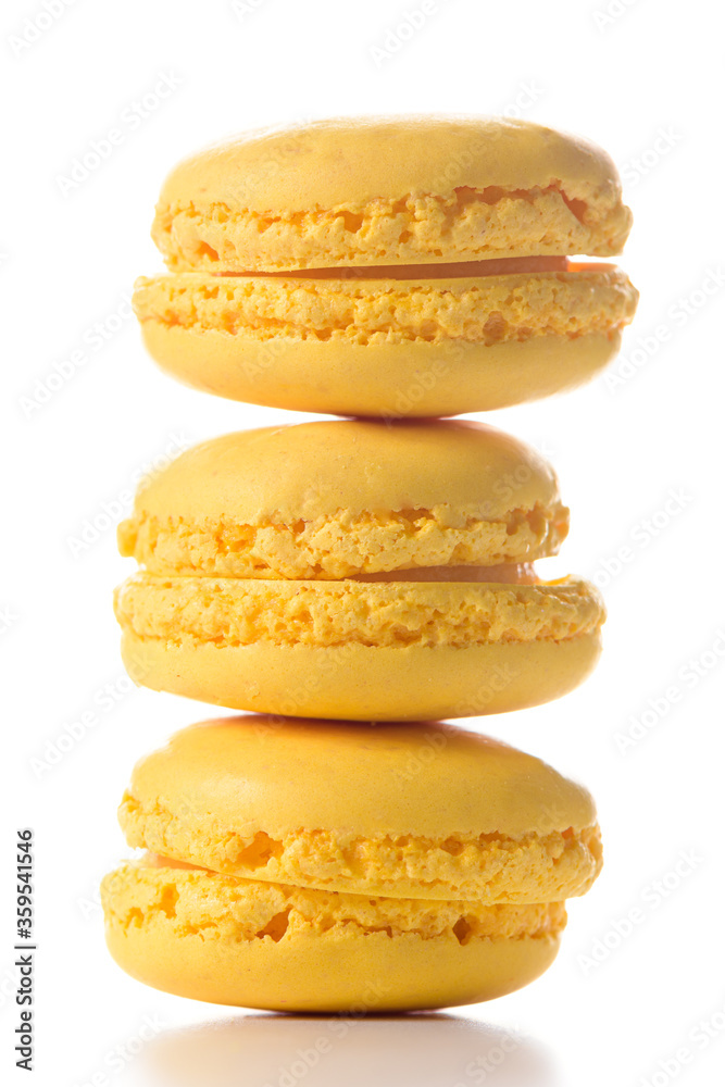 Three macaroons standing on top of each other Three macaroons standing on top of each other