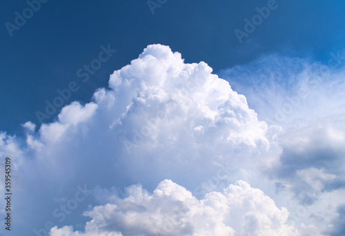 Background of large summer Cumulus clouds