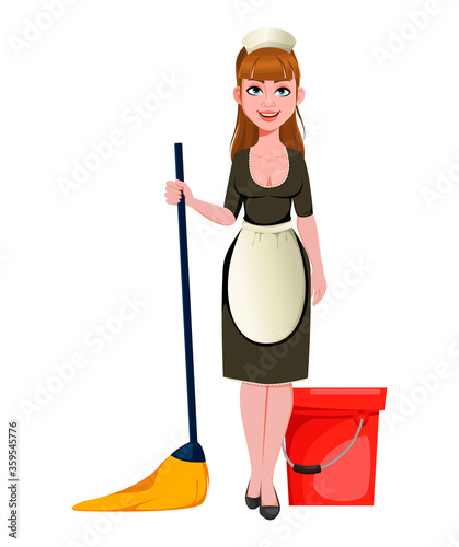 Maid, cleaning lady, cleaning woman
