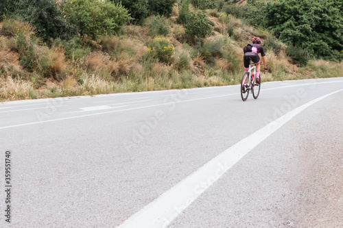 man on a bike on the road