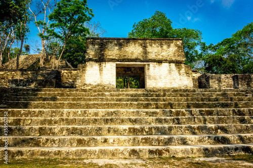 Cahal Peh Temple ancient Mayan temple near San Ignacio in Belize. photo